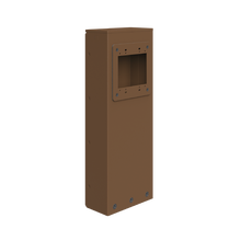 Power Pedestal 2-Gang - Brown