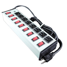Plug-In Outlet Center Unit / 120V/15A/8 individually switched O/L /6' cord