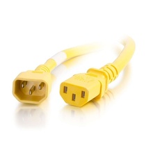 4ft (1.2m) 14AWG Power Cord (IEC320C14 to IEC320C13) - Yellow 4ft (1.2m) 14AWG Power Cord (IEC320C14 to IEC320C13) - Yellow