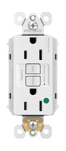 PlugTail® Hospital Grade 15A Duplex Self-Test GFCI Receptacles with SafeLock® Protection, White PlugTail® Hospital Grade 15A Duplex Self-Test GFCI Receptacles with SafeLock® Protection, White