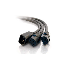 6ft (1.8m) 16 AWG 1-to-2 Power Cord Splitter (1 IEC320C14 to 2 IEC320C13) (TAA Compliant) 6ft (1.8m) 16 AWG 1-to-2 Power Cord Splitter (1 IEC320C14 to 2 IEC320C13) (TAA Compliant)