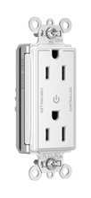 PlugTail® Heavy Duty Spec Grade Plug Load Controllable Receptacle, 15A, 125V, White