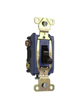 Extra Heavy Duty Spec. Grade 347VAC Toggle Switch Back and Side Wire, Brown