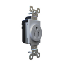 PlugTail® 15A 125V Heavy-Duty Spec Grade Single Receptacles, Gray PlugTail® 15A 125V Heavy-Duty Spec Grade Single Receptacles, Gray