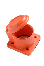 Series 16 Panel-Mount NEMA 3R Flip-Lid Cover, Orange Series 16 Panel-Mount NEMA 3R Flip-Lid Cover, Orange