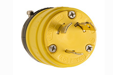 Rubber Dust-Tight Locking Plug, Yellow Rubber Dust-Tight Locking Plug, Yellow