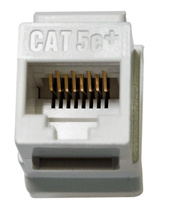 Category 5e RJ45 Keystone Connector, White
