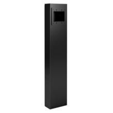 Power Pedestal, 2-Gang, Black