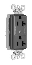 PlugTail® Tamper-Resistant Heavy Duty Spec Grade Plug Load Controllable Receptacle, 20A, 125V, Black PlugTail® Tamper-Resistant Heavy Duty Spec Grade Plug Load Controllable Receptacle, 20A, 125V, Black