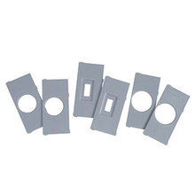While-In-Use 2-Gang Plate Kit, Gray