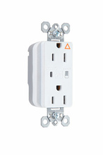 Discontinued - Discontinued - PlugTail® Isolated Ground Surge Protective Duplex Receptacle, White