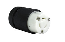 20A NEMA Connector L1120, Black Back, White Front Body 20A NEMA Connector L1120, Black Back, White Front Body