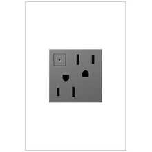 adorne® 15A Energy-Saving On/Off Outlet, Magnesium adorne® 15A Energy-Saving On/Off Outlet, Magnesium