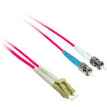 6.6ft (2m) LC-ST 9/125 OS2 Duplex Single-Mode PVC Fiber Optic Cable - Red 6.6ft (2m) LC-ST 9/125 OS2 Duplex Single-Mode PVC Fiber Optic Cable - Red