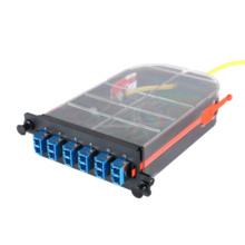 LM4 Cassette, 12 Fiber, LC Duplex (6), Single-Mode (OS2) to 1 Meter, 250um Micro-Distribution Loose Tube Pigtail LM4 Cassette, 12 Fiber, LC Duplex (6), Single-Mode (OS2) to 1 Meter, 250um Micro-Distribution Loose Tube Pigtail