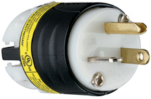 20A, 125V EHU GCM Plug, Black and White