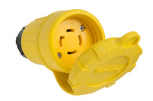 Turnlok® 29W75 Watertight NEMA 4X/6P Locking Connector,Yellow Turnlok® 29W75 Watertight NEMA 4X/6P Locking Connector,Yellow