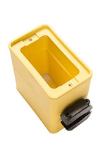 1-Clamp, Deep Depth Rubber Portable Outlet Box, Yellow 1-Clamp, Deep Depth Rubber Portable Outlet Box, Yellow
