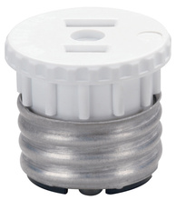 15A/125V, 660W Medium Base Lampholder-to-Outlet Adapter