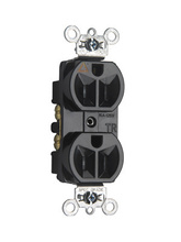 Tamper-Resistant Isolated Ground Heavy Duty Spec Grade Receptacles, Black Tamper-Resistant Isolated Ground Heavy Duty Spec Grade Receptacles, Black