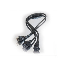 Discontinued - 3ft (0.9m) 16 AWG 1-to-2 Power Cord Splitter (1 NEMA 5-15P to 2 NEMA 5-15R) (TAA Compliant)