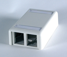 TracJack Plastic Surface Mount Box for Four TracJacks, Two-Sided, with Cover TracJack Plastic Surface Mount Box for Four TracJacks, Two-Sided, with Cover