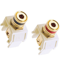 Discontinued - adorne® Speaker Binding Posts, White