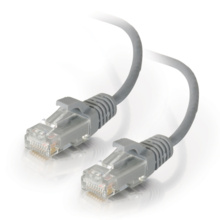 Q-Series Patch Cords, Cat6A, Reduced Diameter, Grey, 3ft Q-Series Patch Cords, Cat6A, Reduced Diameter, Grey, 3ft