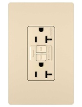 radiant® 20A Duplex Self-Test GFCI Receptacles with SafeLock® Protection, North American Compliant, Ivory radiant® 20A Duplex Self-Test GFCI Receptacles with SafeLock® Protection, North American Compliant, Ivory