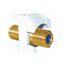 Recessed Self-Terminating F-Connector, White Recessed Self-Terminating F-Connector, White