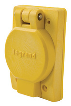 Turnlok® 69W77 Watertight Single Receptacle, Yellow Turnlok® 69W77 Watertight Single Receptacle, Yellow
