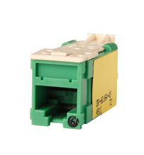 Clarity High Density Jack (HDJ) CAT6A, T568A/B, Green, 25 Pack