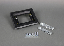 Omnibox® Single Gang Rectangular Black Plastic Carpet Flange Omnibox® Single Gang Rectangular Black Plastic Carpet Flange