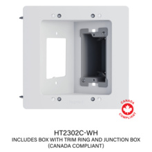 In-Wall Power & Cable Management TV Connection Kit - New Construction/Retrofit (Canadian Compliant) In-Wall Power & Cable Management TV Connection Kit - New Construction/Retrofit (Canadian Compliant)