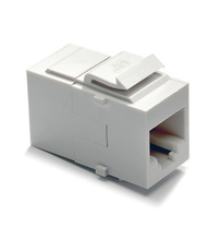 RJ45 Cat 6 Coupler Keystone Insert, White RJ45 Cat 6 Coupler Keystone Insert, White