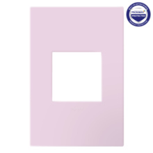 adorne® Rosa One-Gang Screwless Wall Plate with Microban® adorne® Rosa One-Gang Screwless Wall Plate with Microban®