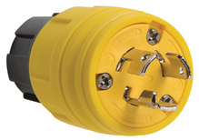 Turnlok® Watertight NEMA 4X/6P Locking Plug, Yellow Turnlok® Watertight NEMA 4X/6P Locking Plug, Yellow