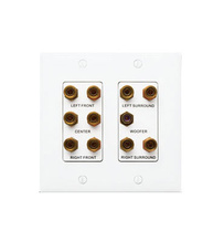 5.1 Home Theater Outlet Strap with Wall Plate, White 5.1 Home Theater Outlet Strap with Wall Plate, White