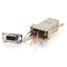 RJ45 to DB9 Female Serial RS232 Modular Adapter - Gray RJ45 to DB9 Female Serial RS232 Modular Adapter - Gray