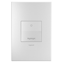 adorne® Engraved Paddle™ Switch, 20A, Nightlight, White