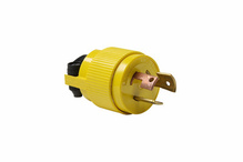 Non-NEMA 3 Wire Plug - Yellow, Grounding Non-NEMA 3 Wire Plug - Yellow, Grounding