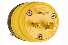 Rubber Dust-Tight Locking Plug, Yellow Rubber Dust-Tight Locking Plug, Yellow