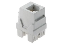 6P6C Keystone Connector, White 6P6C Keystone Connector, White
