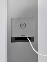 Charging Station with Accent Light, 3-Gang, (2) Duplex GFCIs and (1) 4-Port USB-A Outlet - Silver Charging Station with Accent Light, 3-Gang, (2) Duplex GFCIs and (1) 4-Port USB-A Outlet - Silver