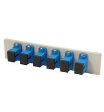 Fib-Cop II Bottom Adapter Plate, 6-SC Simplex (6 Fibers) Single Mode, Blue adapters Fib-Cop II Bottom Adapter Plate, 6-SC Simplex (6 Fibers) Single Mode, Blue adapters