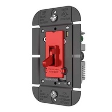 Discontinued - Discontinued - Toggle Slide Dimmer Fluorescent Single Pole/3-Way, 8A, Red