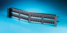 Clarity 5E angled 48-port panel - Cat 5e - six-port modules - 19 in x 3.5 in Clarity 5E angled 48-port panel - Cat 5e - six-port modules - 19 in x 3.5 in