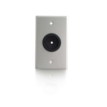 1in Grommet Cable Pass Through Single Gang Wall Plate - Brushed Aluminum 1in Grommet Cable Pass Through Single Gang Wall Plate - Brushed Aluminum