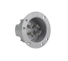 30A NEMA L1830 Flanged Inlet, Gray 30A NEMA L1830 Flanged Inlet, Gray