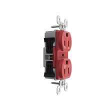PowerHold™ Duplex Receptacle, 15A, Red